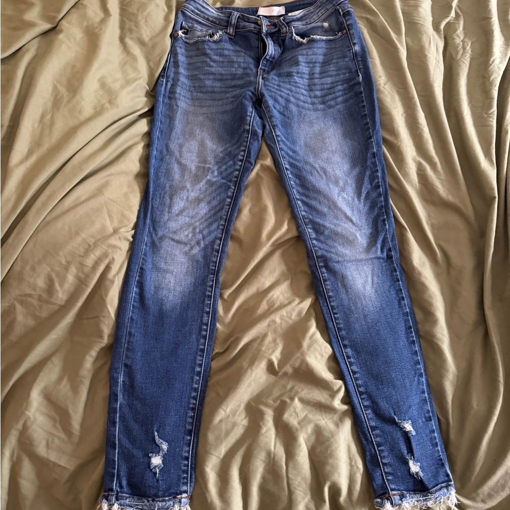 Kancan Blue Distressed Jeans
